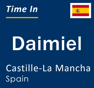 Current local time in Daimiel, Castille-La Mancha, Spain