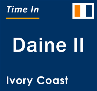 Current local time in Daine II, Ivory Coast