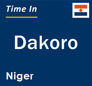 Current local time in Dakoro, Niger