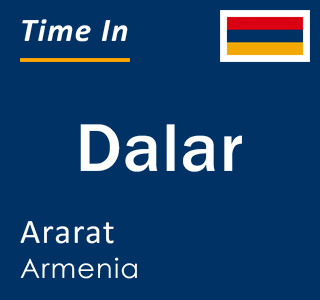 Current time in Dalar, Ararat, Armenia