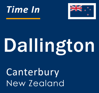 Current local time in Dallington, Canterbury, New Zealand