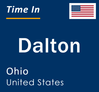 Current local time in Dalton, Ohio, United States