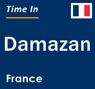 Current local time in Damazan, France