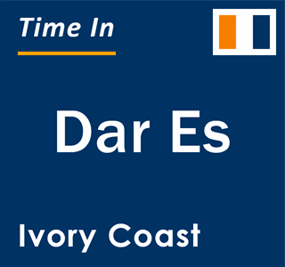 Current local time in Dar Es, Ivory Coast