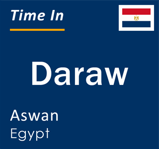 Current local time in Daraw, Aswan, Egypt