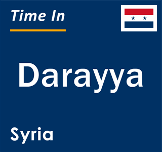 Current time in Darayya, Syria