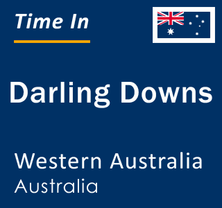 Current local time in Darling Downs, Western Australia, Australia