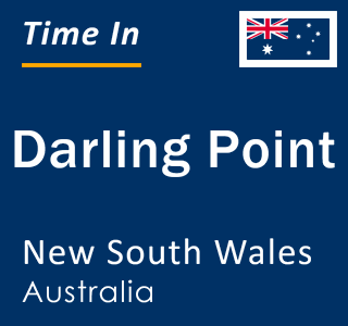 Current local time in Darling Point, New South Wales, Australia