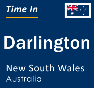 Current local time in Darlington, New South Wales, Australia