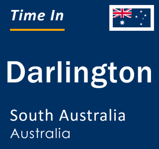 Current local time in Darlington, South Australia, Australia