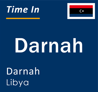 Current time in Darnah, Darnah, Libya
