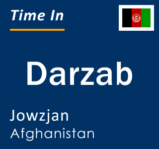 Current time in Darzab, Jowzjan, Afghanistan