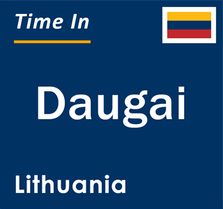 Current local time in Daugai, Lithuania