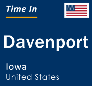 Current time in Davenport, Iowa, United States