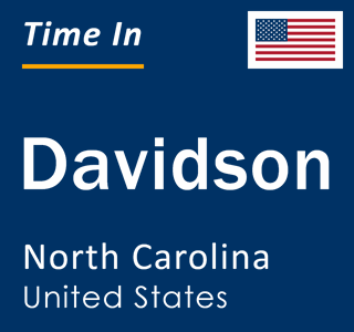 Current local time in Davidson, North Carolina, United States