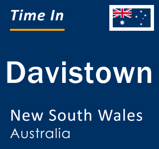 Current local time in Davistown, New South Wales, Australia