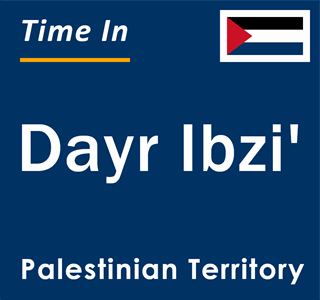 Current local time in Dayr Ibzi', Palestinian Territory