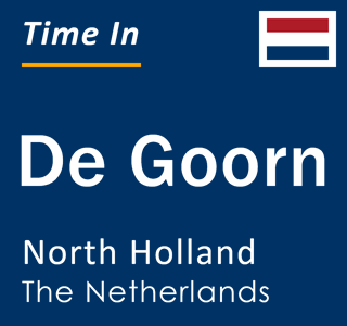 Current local time in De Goorn, North Holland, The Netherlands