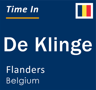 Current local time in De Klinge, Flanders, Belgium