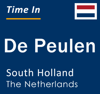 Current local time in De Peulen, South Holland, The Netherlands