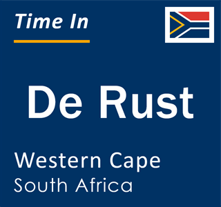 Current local time in De Rust, Western Cape, South Africa