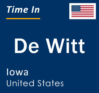 Current local time in De Witt, Iowa, United States