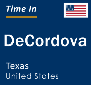 Current local time in DeCordova, Texas, United States