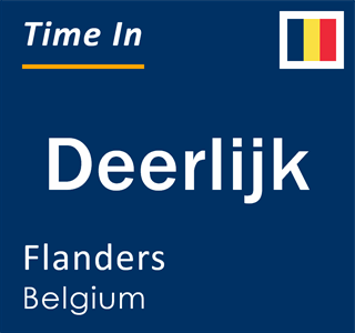 Current local time in Deerlijk, Flanders, Belgium