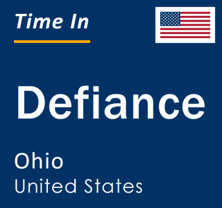 Current local time in Defiance, Ohio, United States