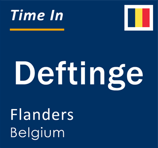 Current local time in Deftinge, Flanders, Belgium