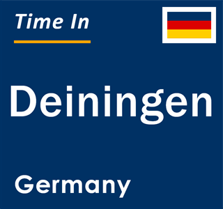 Current local time in Deiningen, Germany