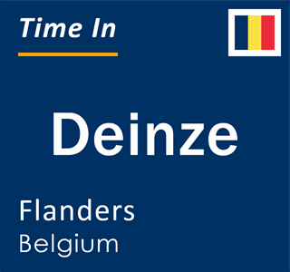 Current local time in Deinze, Flanders, Belgium