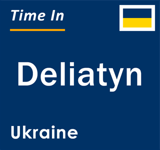 Current local time in Deliatyn, Ukraine