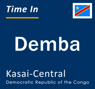 Current time in Demba, Kasai-Central, Democratic Republic of the Congo