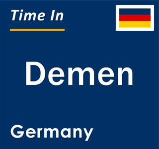 Current local time in Demen, Germany