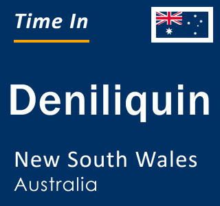 Current local time in Deniliquin, New South Wales, Australia