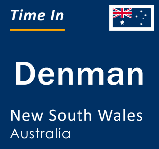 Current local time in Denman, New South Wales, Australia