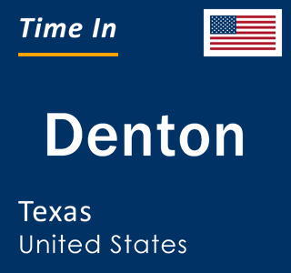 Current local time in Denton, Texas, United States
