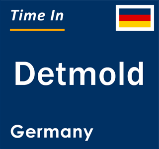 Current local time in Detmold, Germany