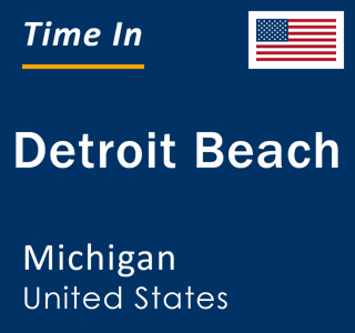 Current local time in Detroit Beach, Michigan, United States