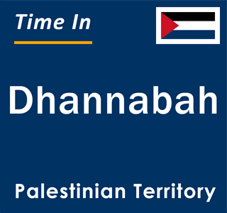 Current local time in Dhannabah, Palestinian Territory