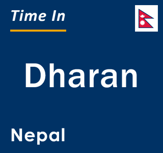 Current local time in Dharan, Nepal