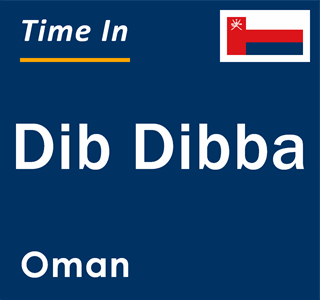 Current local time in Dib Dibba, Oman