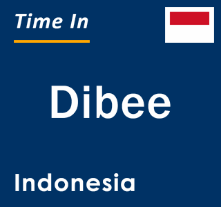 Current local time in Dibee, Indonesia