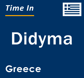 Current local time in Didyma, Greece