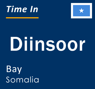 Current local time in Diinsoor, Bay, Somalia