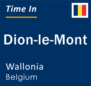 Current local time in Dion-le-Mont, Wallonia, Belgium