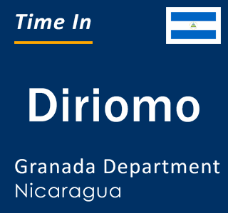 Current local time in Diriomo, Granada Department, Nicaragua