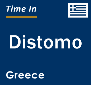 Current local time in Distomo, Greece