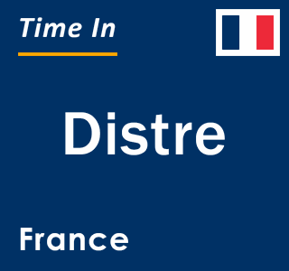 Current local time in Distre, France